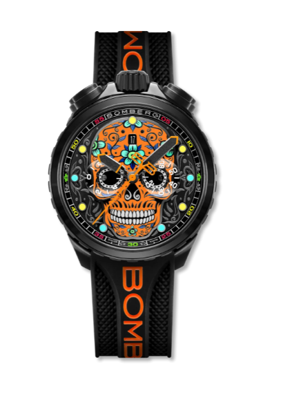 Review Bomberg Heritage Sugar Skull - SUGAR SKULL ORANGE BS45CHPBA.060-9.12 Watch